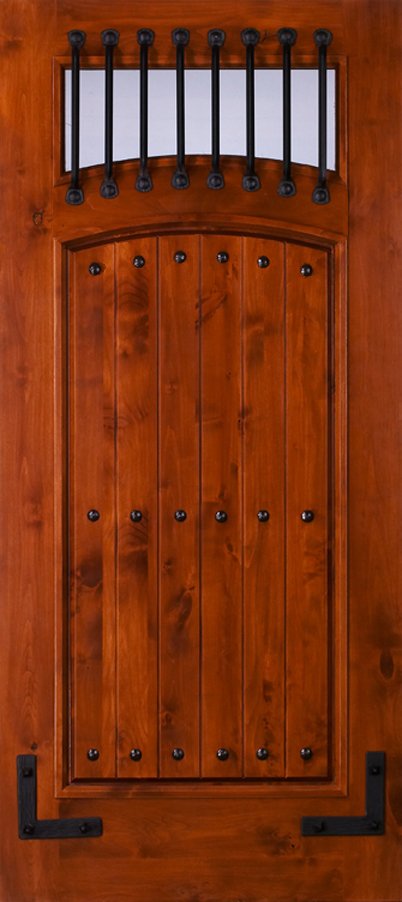 exterior alder wood door